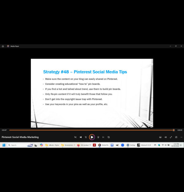 Pinterest Social Media Marketing (Video)